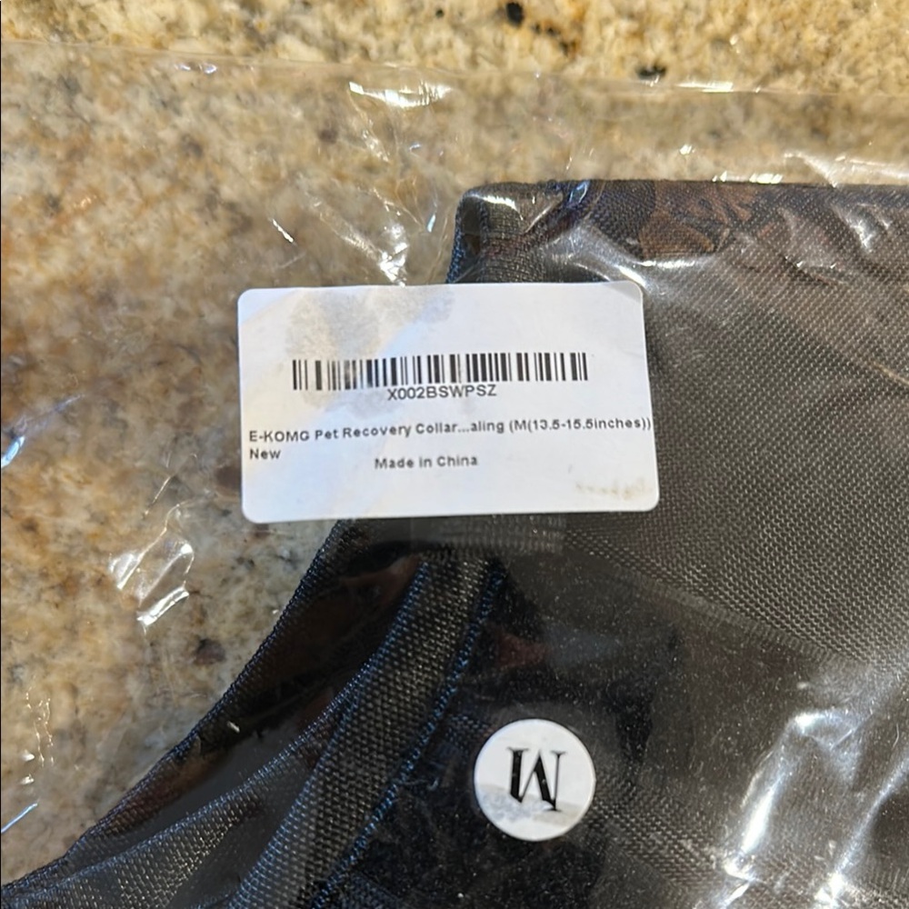 Black Pet Recovery Collar